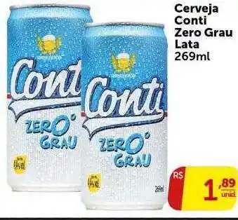 Pires Cerveja conti zero grau lata oferta