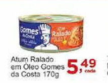 Rossi Supermercado Atum Ralado em Oleo Gomes da Costa 170g oferta
