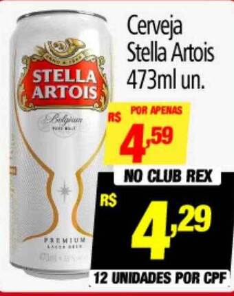 Supermercados Rex Cerveja stella artois oferta
