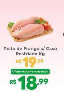 Coocerqui Peito de frango s osso resfriado kg oferta