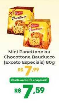 Mini panettone ou chocottone bauducco