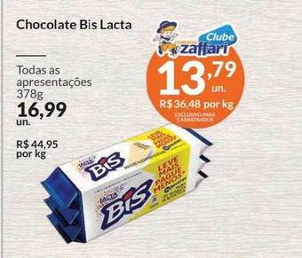 Zaffari Chocolate bis lacta oferta