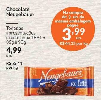 Zaffari Chocolate neugebauer oferta