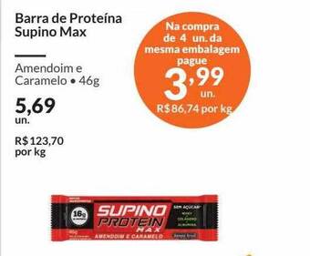 Zaffari Barra de proteína supino max oferta
