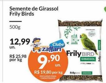 Zaffari Semente de girassol frily birds oferta