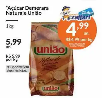 Zaffari Açúcar demerara natural união oferta