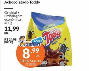 Zaffari Achocolatado toddy oferta