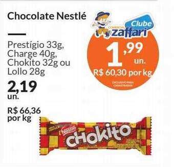 Zaffari Chocolate nestlé oferta