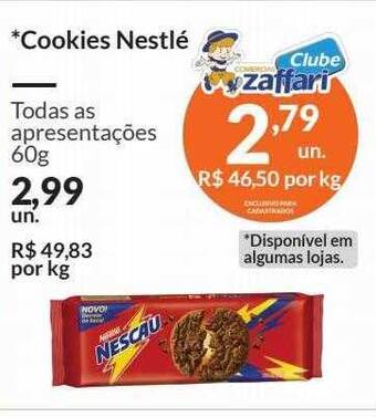 Zaffari Cookies nestlé oferta