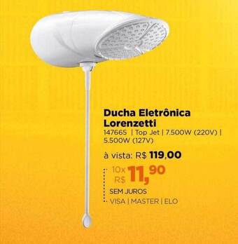 Lojas TaQi Ducha eletrônica lorenzetti oferta