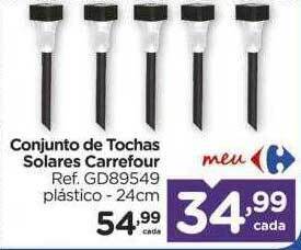 Carrefour Conjunto de tochas solares carrefour oferta