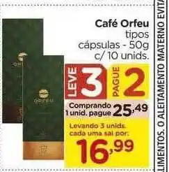 Café orfeu leve 3 pague 2