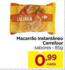 Carrefour Macarrão instantâneo carrefour oferta