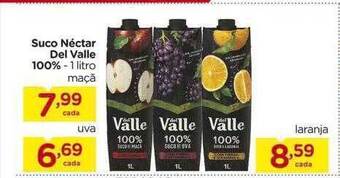 Carrefour Suco néctar del valle 100% oferta
