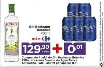 Carrefour Gin beefeater botanics oferta