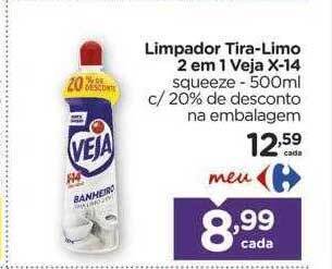 Carrefour Limpador tira-limo 2 em 1 veja x-14 oferta