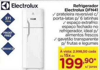 Carrefour Refrigerador electrolux dfn41 oferta