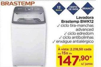 Lavadora brastemp bwk12
