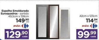 Carrefour Espelho emoldurado euroquadros oferta