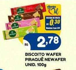 Bramil Supermercados Biscoito wafer piraquê newafer oferta