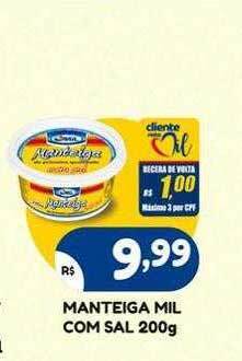 Bramil Supermercados Manteiga mil com sal oferta