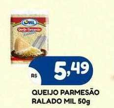 Bramil Supermercados Queijo parmesão ralado mil oferta