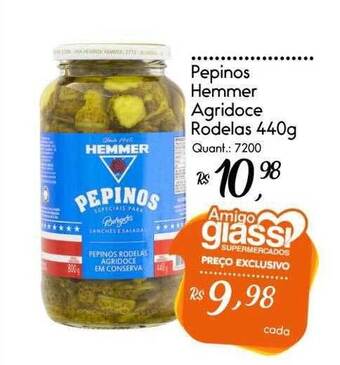 Giassi Supermercados Pepinos hemmer agridoce rodelas oferta