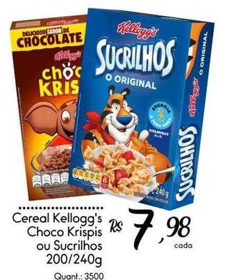 Giassi Supermercados Cereal kellogg's choco krispis ou sucrilhos oferta