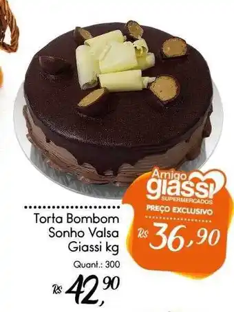 Giassi Supermercados Torta bombom sonho valsa giassi oferta