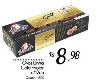 Giassi Supermercados Ovos linha gold friolar oferta