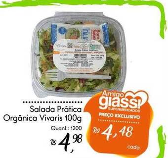 Giassi Supermercados Salada prática orgânica vivaris oferta
