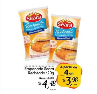 Giassi Supermercados Empanado seara recheado oferta