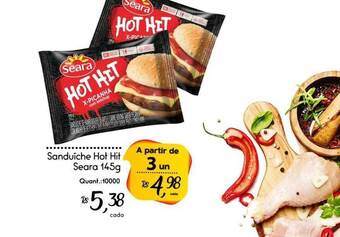 Giassi Supermercados Sanduíche hot hit seara oferta