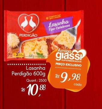 Giassi Supermercados Lasanha perdigão oferta