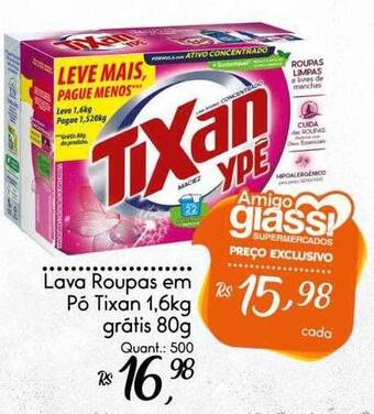 Giassi Supermercados Lava roupas em pó tixan oferta