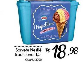 Giassi Supermercados Sorvete nestlé tradicional oferta
