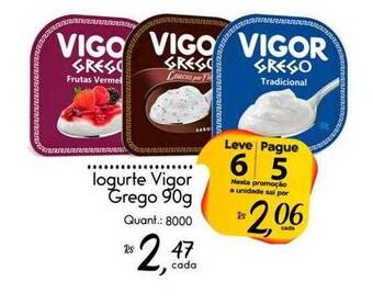 Giassi Supermercados Iogurte vigor grego leve 6 pague 5 oferta