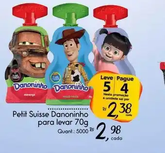 Petit suisse danoninho para levar leve 5 pague 4