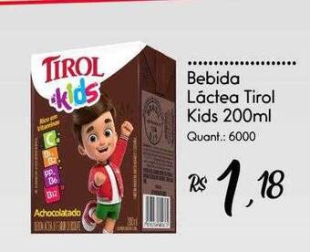 Giassi Supermercados Bebida láctea tirol kids oferta