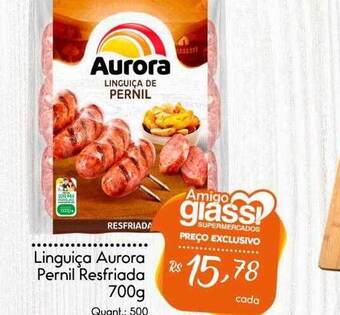Giassi Supermercados Linguiça aurora pernil resfriada oferta