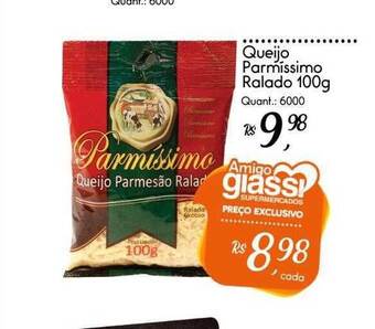 Giassi Supermercados Queijo parmíssimo ralado oferta