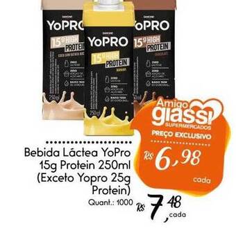 Giassi Supermercados Bebida láctea yopro 15g protein oferta