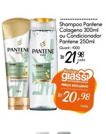 Giassi Supermercados Shampoo pantene colageno ou condicionador pantene oferta