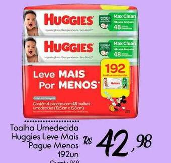 Giassi Supermercados Toalha umedecida huggies oferta