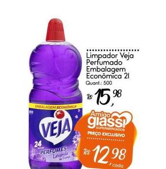 Giassi Supermercados Limpador veja perfumado embalagem econômica oferta