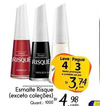 Giassi Supermercados Esmalte risque leve 4 pague 3 oferta