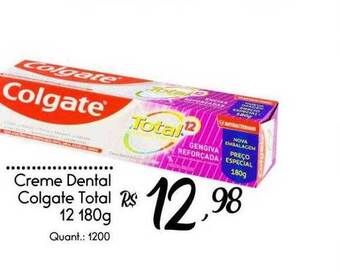 Giassi Supermercados Creme dental colgate total 12 oferta