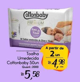 Giassi Supermercados Toalha umedecida cottonbaby oferta