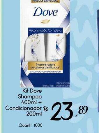 Giassi Supermercados Kit dove shampoo + condicionador oferta