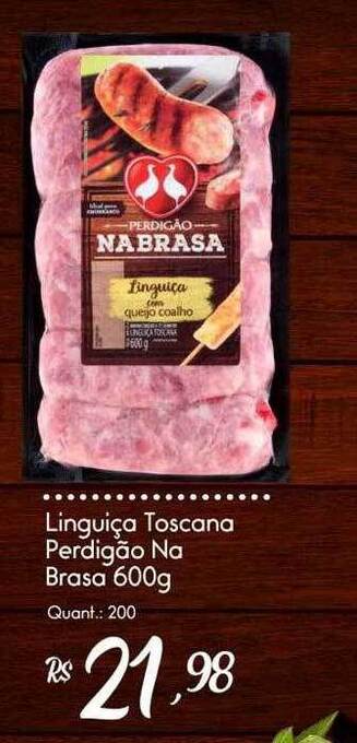 Giassi Supermercados Linguiça toscana perdigão na brasa oferta
